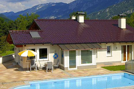 Объект из Керамическая черепица Tondach САМБА Глазурь Амадеус вишневая