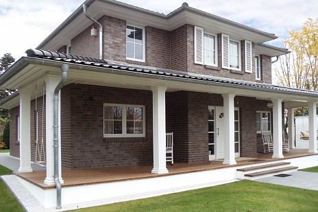 Объект из Клинкерный кирпич Roben ACCUM сине-коричневый