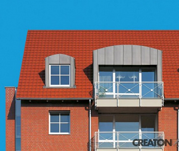 Объект из Керамическая черепица Creaton OPTIMA NUANCE kupferrot engobiert