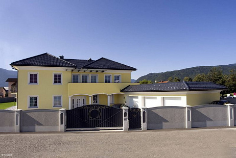 Объект из Керамическая черепица Tondach МУЛДЕ Глазурь Амадеус серая