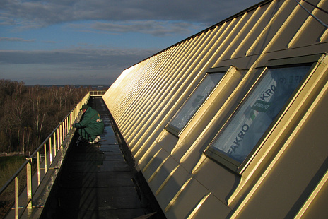 Объект из Кровельный алюминий Alunova Кровельный алюминий Alunova Matt Gold (золотой)