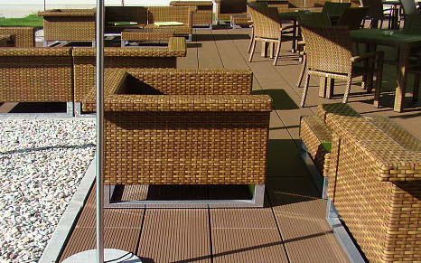 Объект из Террасная керамика Gima Террасная плита Karminrot-gerillt