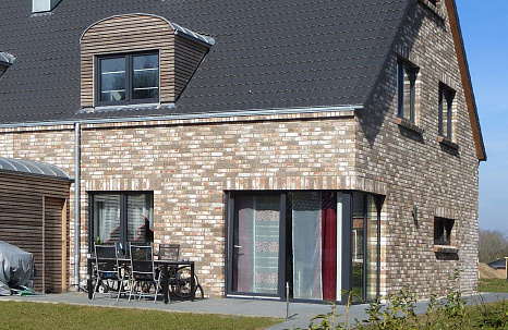 Объект из Кирпич ручной формовки Roben GEESTBRAND скалисто серый