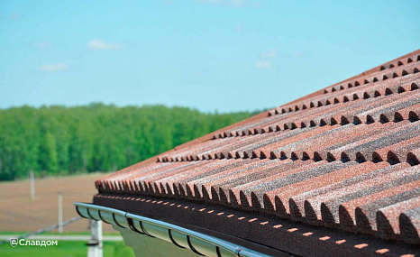 Объект из Композитная черепица AeroDek Композитная черепица рядовая AeroDek Firenze цвет Средиземноморская терракота