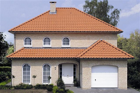 Объект из Керамическая черепица Koramic Romane 11 Natural Red