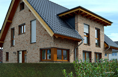 Объект из Керамическая черепица Roben Monza Plus синевато-серый (антрацит)