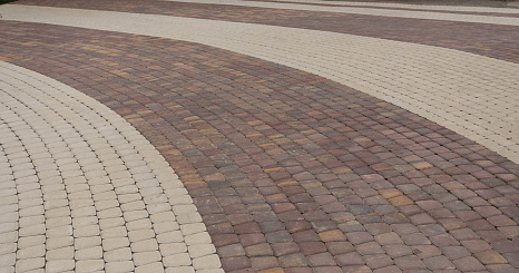 Объект из Брусчатка BRAER Тротуарная плитка Классико, Color Mix "Миндаль"