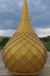 Объект из Кровельный алюминий Alunova Кровельный алюминий Alunova Matt Gold (золотой)