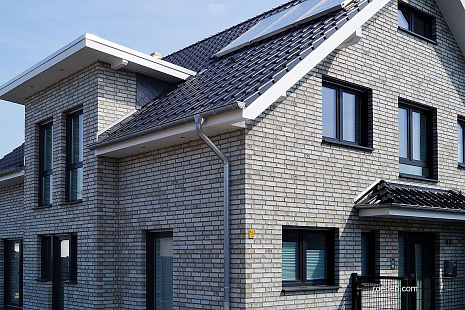 Объект из Кирпич Roben WIESMOOR светлосерый пестрый