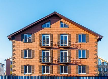 Объект из Облицовочный кирпич Керма Красный Гладкий