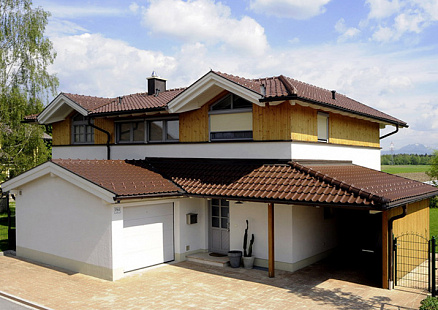 Объект из Керамическая черепица Tondach САМБА ангобированный коричневый