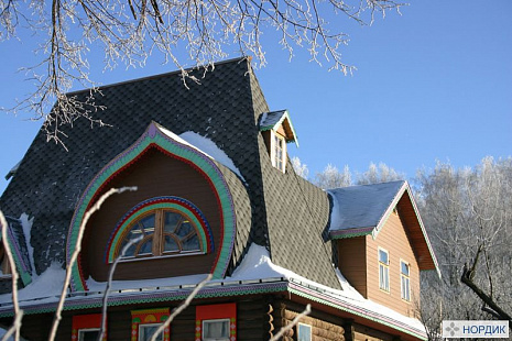 Объект из Гибкая черепица Tegola Nordland Нордик серая с отливом