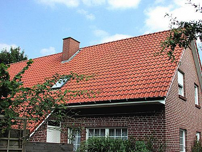 Объект из Керамическая черепица Roben Limburg красный ангобированный