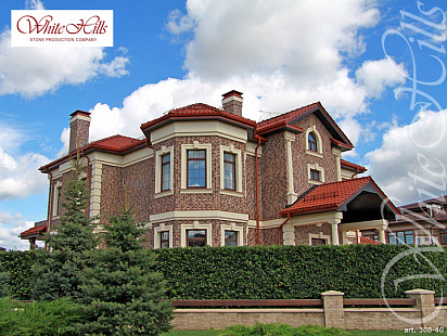 Объект из Облицовочные камни White Hills Искусственный декоративный камень Whitehills Бремен брик 308-40