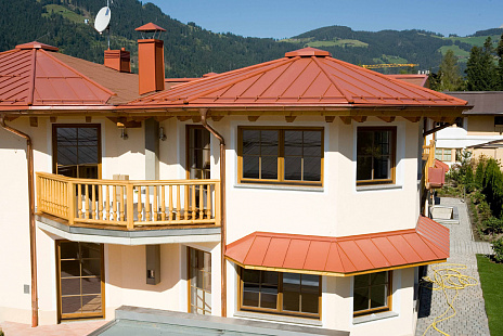 Объект из Кровельный алюминий Alunova Кровельный алюминий Alunova Gloss SS40-134 (под классическую медь)