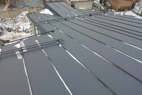 Объект из Кровельный алюминий Alunova Кровельный алюминий Alunova Texcover 50744-9 (под цинк-титан)