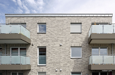 Объект из Клинкерный кирпич Roben FARO серо-пестрый