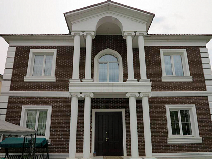 Объект из Облицовочный кирпич Керма Шоколад Бархат