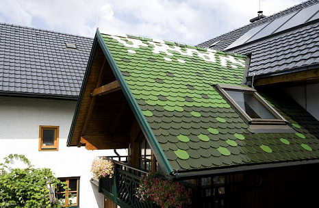 Объект из Керамическая черепица Tondach МУЛДЕ Глазурь Амадеус серая