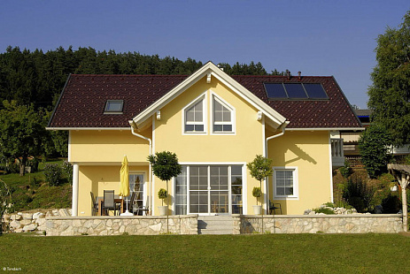 Объект из Керамическая черепица Tondach БОБРОВКА Глазурь Амадеус вишневая