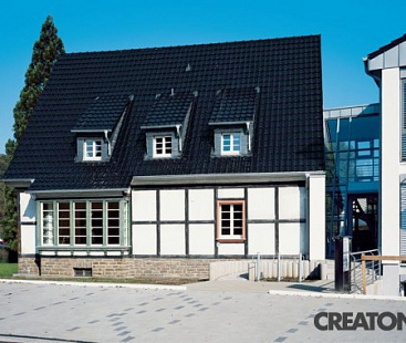 Объект из Керамическая черепица Creaton OPTIMA FINESSE schwarz glasiert