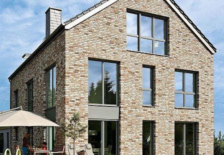 Объект из Кирпич ручной формовки Roben GEESTBRAND скалисто серый