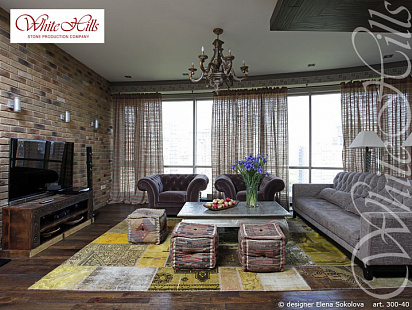 Объект из Облицовочные камни White Hills Искусственный декоративный камень Whitehills Лондон брик 300-40