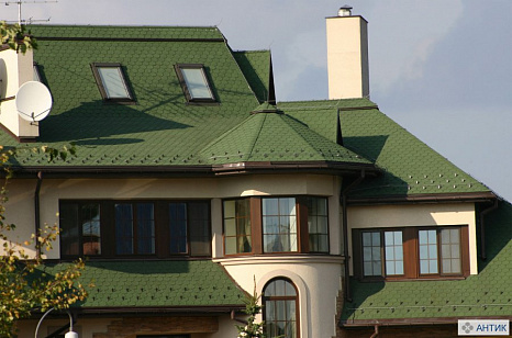 Объект из Гибкая черепица Tegola Nordland Антик зеленая