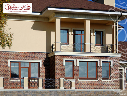 Объект из Облицовочные камни White Hills Искусственный декоративный камень Whitehills Бремен брик 308-40