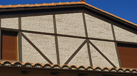 Объект из Кирпич ручной формовки Vandersanden BLANCO/SALMÓN RASPADO