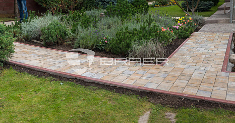 Объект из Брусчатка BRAER Тротуарная плитка Мозайка, Серый