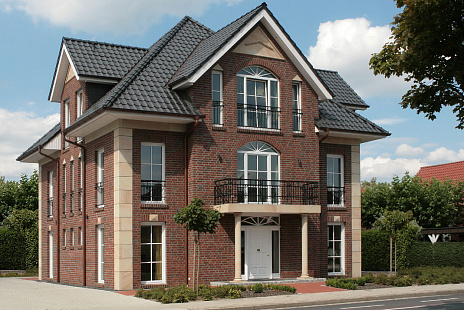 Объект из Керамическая черепица Roben Flandern Plus синевато-серый (антрацит)