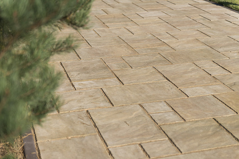 Объект из Брусчатка BRAER Тротуарная плитка Патио, Color Mix "Песчаник"