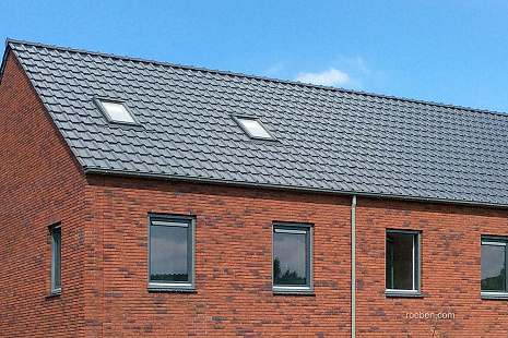 Объект из Керамическая черепица Roben Piemont Титан серый глазурь