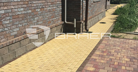 Объект из Брусчатка BRAER Тротуарная плитка Прямоугольник, Color Mix "Туман"