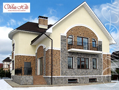 Объект из Облицовочные камни White Hills Искусственный декоративный камень Whitehills Девон 421-80