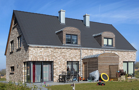 Объект из Кирпич ручной формовки Roben GEESTBRAND скалисто серый