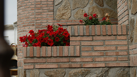 Объект из Кирпич ручной формовки Vandersanden BLANCO/SALMÓN RASPADO