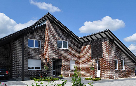 Объект из Кирпич Roben ACCUM топленый сине-коричневый