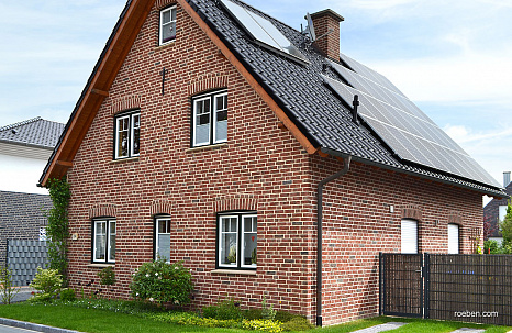 Объект из Керамическая черепица Roben Flandern Plus черная матовая глазурь