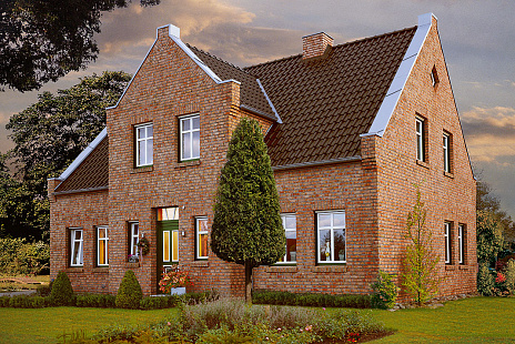 Объект из Кирпич ручной формовки Roben MOORBRAND глиняно-пестрый