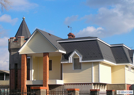 Объект из Гибкая черепица Tegola Nordland Классик Сланцевый