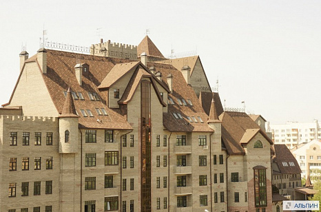 Объект из Гибкая черепица Tegola Nordland Альпин коричневая с отливом