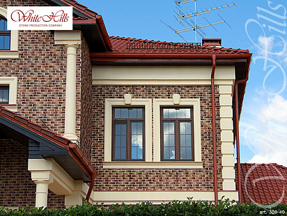 Объект из Облицовочные камни White Hills Искусственный декоративный камень Whitehills Бремен брик 308-40
