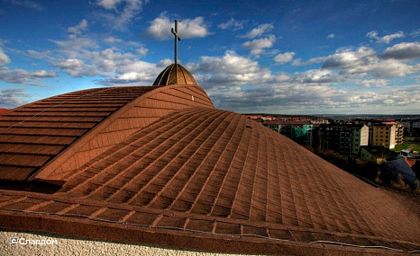 Объект из Композитная черепица AeroDek Композитная черепица рядовая AeroDek Robust цвет Тик