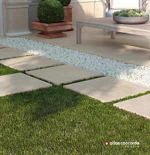 Объект из Напольная керамика  Керамогранит Atlas Concorde LASTRA 20mm Russia Cliff Beige