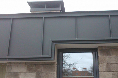 Объект из Кровельный алюминий Alunova Кровельный алюминий Alunova Texcover 50744-9 (под цинк-титан)