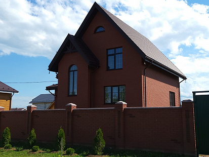 Объект из Кирпич Керма Бордо темный Гладкий ут. ст.