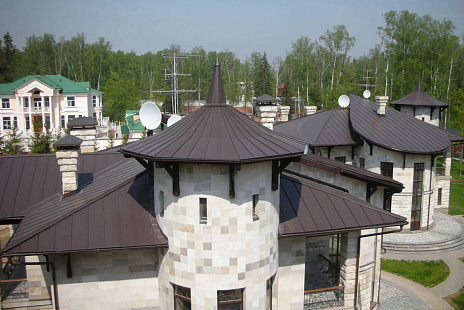 Объект из Кровельный алюминий Alunova Кровельный алюминий Alunova Matt RR-32 (темно-коричневый)