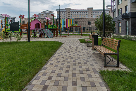 Объект из Брусчатка BRAER Тротуарная плитка Сити, Color Mix "Эверест"